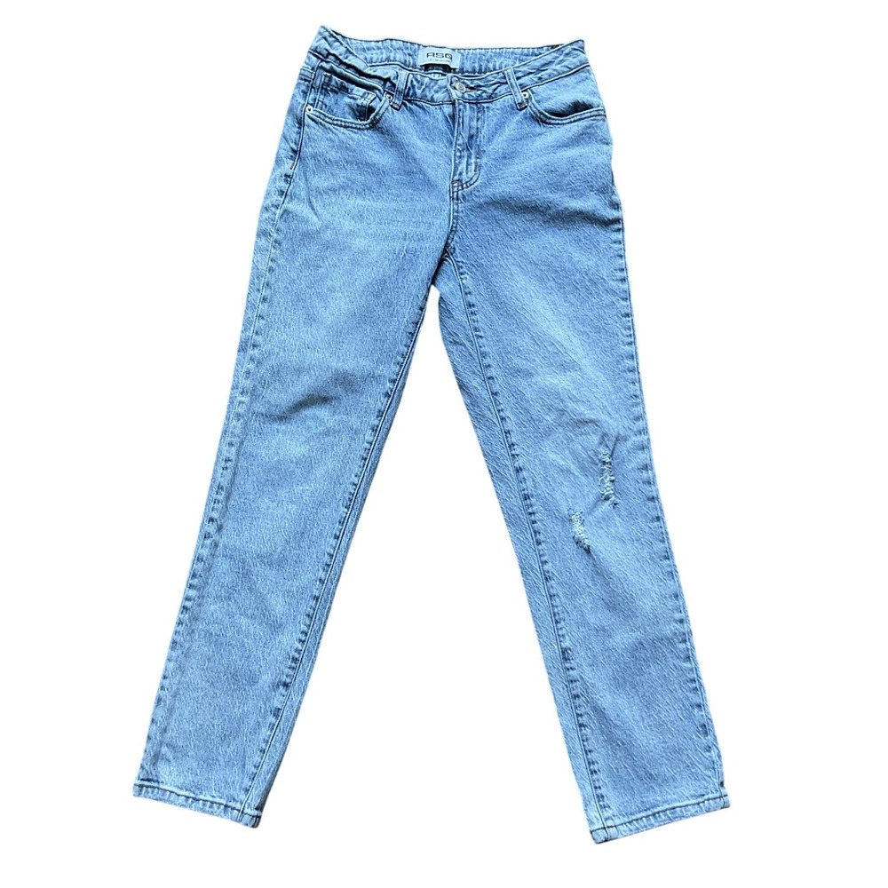 RSQ Light Wash Low Rise Straight Jeans Women’s Size 27 Y2K